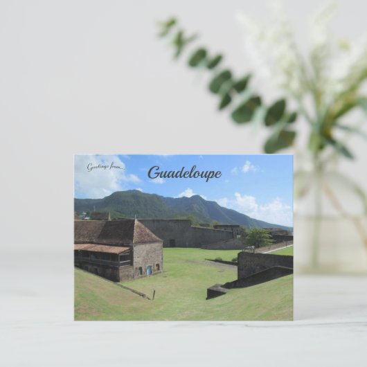 Fort Delgres op Basse-Terre in Guadeloupe Briefkaart (Staand voorkant)