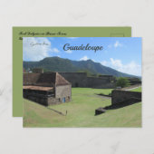 Fort Delgres op Basse-Terre in Guadeloupe Briefkaart (Voorkant / Achterkant)