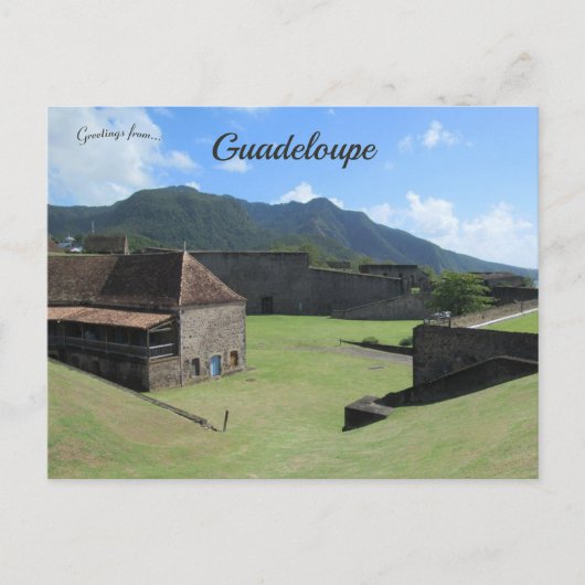 Fort Delgres op Basse-Terre in Guadeloupe Briefkaart (Voorkant)