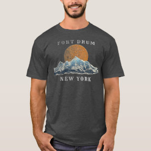 Fort Drum New York Mountain Sunset Scene T-shirt