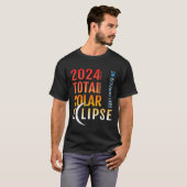 Fort Fairfield Maine ME Total Solar Eclipse 2024 5 T-shirt (Voorkant volledig)