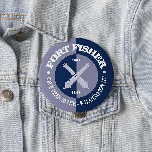 Fort Fisher (B&G) Ronde Button 4,0 Cm (In situ)