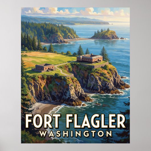 Fort Flagler State Park — Washington Poster (Voorkant)