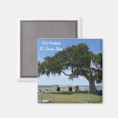 Fort Frederica St. Saint Simons Island magneet (Voorkant / Achterkant)