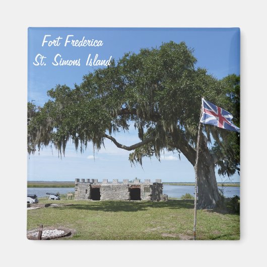 Fort Frederica St. Saint Simons Island magneet (Voorkant)