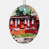 Fort Frederik Ceramic Circle Ornament (Rechts)