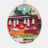Fort Frederik Ceramic Circle Ornament (Links)
