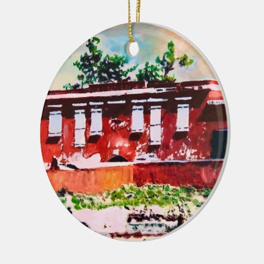 Fort Frederik Ceramic Circle Ornament (Links)