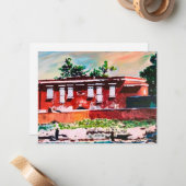 Fort Frederik Note Kaart (Flat) Notitiekaartje (Voorkant / Achterkant in situ)