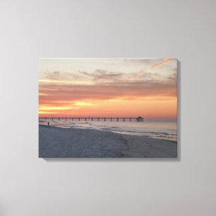 Fort Ft. Walton Beach Sunrise Foto Canvas Zonsonde