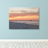 Fort Ft. Walton Beach Sunrise Foto Canvas Zonsonde (Insitu (Houten vloer))