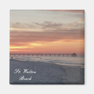 Fort Ft. Walton Beach Sunrise Foto Magnet Sunset