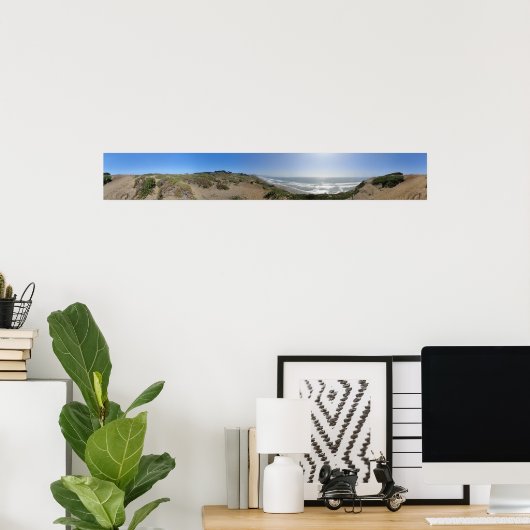 Fort Funston Panorama Poster (Thuiskantoor)