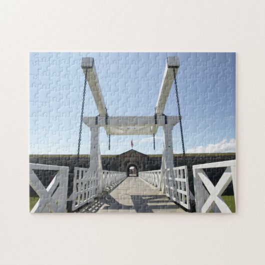Fort George ophaalbrug. Legpuzzel (Horizontaal)