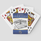 Fort Germanna-speelkaarten Pokerkaarten (Achterkant)