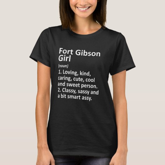 Fort Gibson Girl Ok Oklahoma Funny City Home Roots T-shirt (Voorkant)