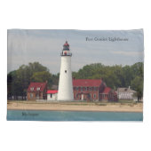 Fort Gratiot hoesje van de vuurtoren Kussensloop (Achterkant)