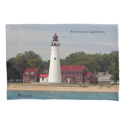 Fort Gratiot hoesje van de vuurtoren Kussensloop (Voorkant)