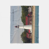 Fort Gratiot Lighthouse blanket Fleece Deken (Voorkant)