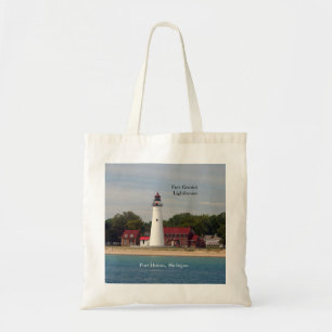 Fort Gratiot Lighthouse canvas tas