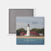 Fort Gratiot Lighthouse magnet (Voorkant / Achterkant)