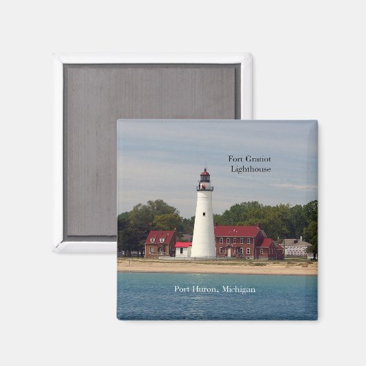 Fort Gratiot Lighthouse magnet (Voorkant / Achterkant)