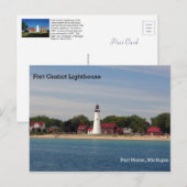 Fort Gratiot Lighthouse Post Card Briefkaart (Voorkant / Achterkant)