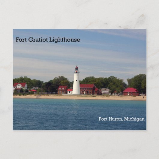 Fort Gratiot Lighthouse Post Card Briefkaart (Voorkant)