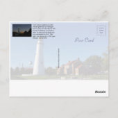 Fort Gratiot Lighthouse schemkpas Briefkaart (Achterkant)