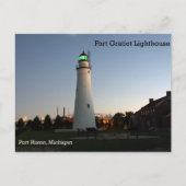 Fort Gratiot Lighthouse schemkpas Briefkaart (Voorkant)