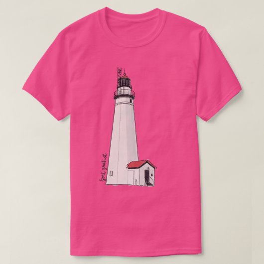 Fort Gratiot Port Huron Lighthouse T-shirt (Design voorkant)