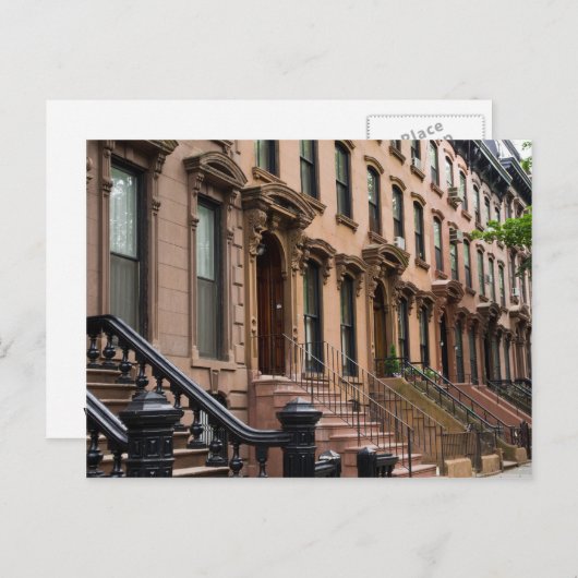 Fort Greene Brownstone Briefkaart (Voorkant / Achterkant)