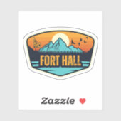 Fort Hall, Idaho Sticker (Vel)