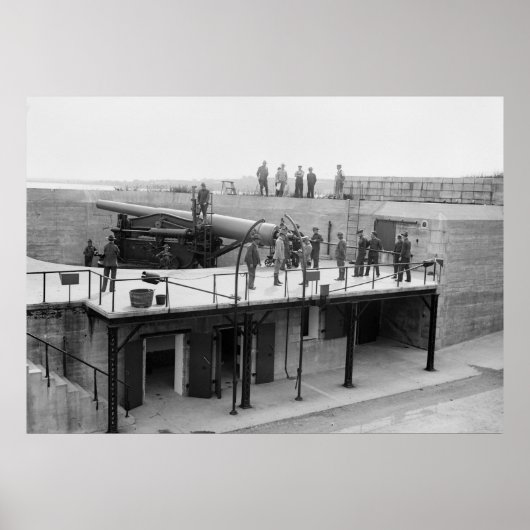 Fort Hamilton Cannon, 1908 Poster (Voorkant)