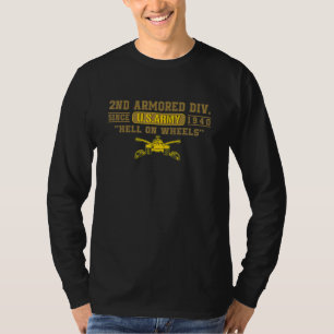 Fort Hood Texas, 2e gepantserde divisie Veteranen T-shirt
