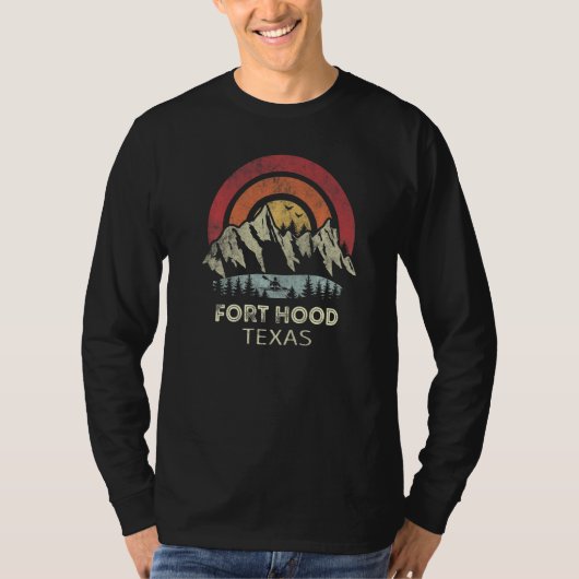 Fort Hood Texas Mountain Sunset Sunrise Kayaking   T-shirt (Voorkant)