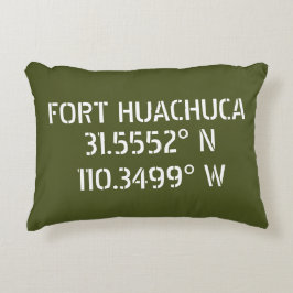 Fort Huachuca Breedtegraad Lengtegraad  Accent Kussen