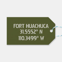 Fort Huachuca Breedtegraad Lengtegraad  Cadeaulabel