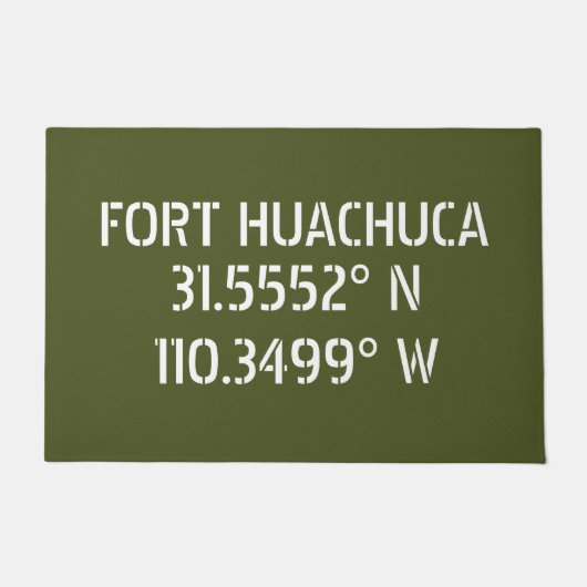 Fort Huachuca Breedtegraad Lengtegraad  Deurmat (Voorkant)