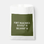 Fort Huachuca Latitude Longitude Bedankzakje (Voorkant)