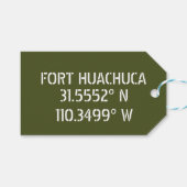 Fort Huachuca Latitude Longitude Cadeaulabel (Voorkant (Horizontaal))