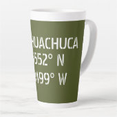 Fort Huachuca Latitude Longitude Latte Mok (Rechterhoek)