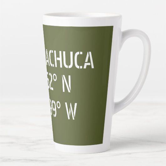 Fort Huachuca Latitude Longitude Latte Mok (Rechts)