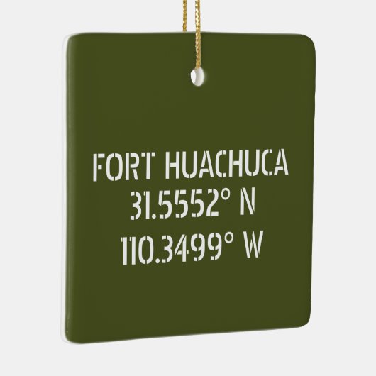 Fort Huachuca Latitude Longitude, persoonlijk Keramisch Ornament (Rechts)