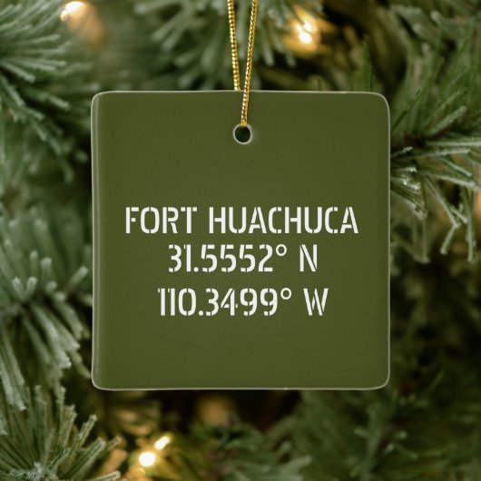 Fort Huachuca Latitude Longitude, persoonlijk Keramisch Ornament (Boom)