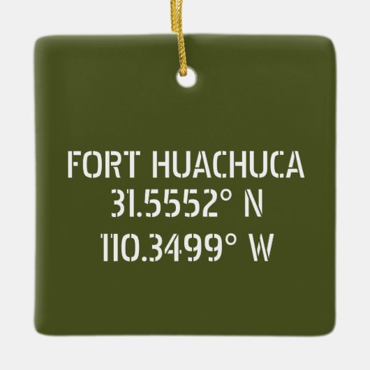 Fort Huachuca Latitude Longitude, persoonlijk Keramisch Ornament (Voorkant)