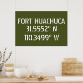 Fort Huachuca Latitude Longitude Poster (Keuken)