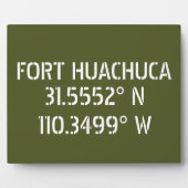 Fort Huachuca Latitude Longitude Tabletop Fotoplaat (Voorkant)