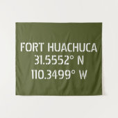 Fort Huachuca Latitude Longitude Wandkleed (Voorkant (horizontaal))