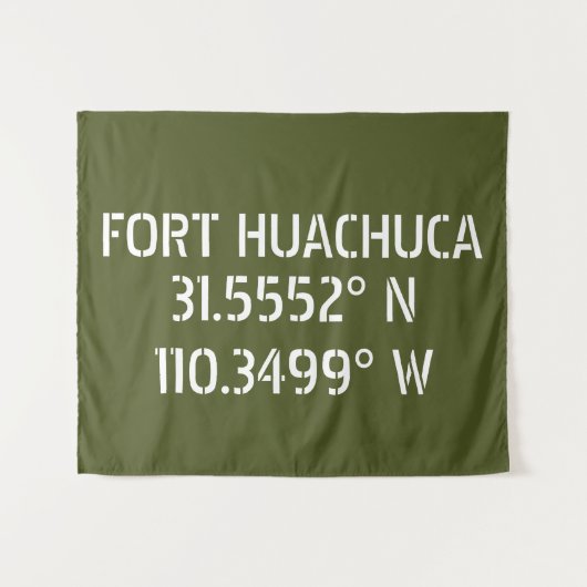 Fort Huachuca Latitude Longitude Wandkleed (Voorkant (horizontaal))